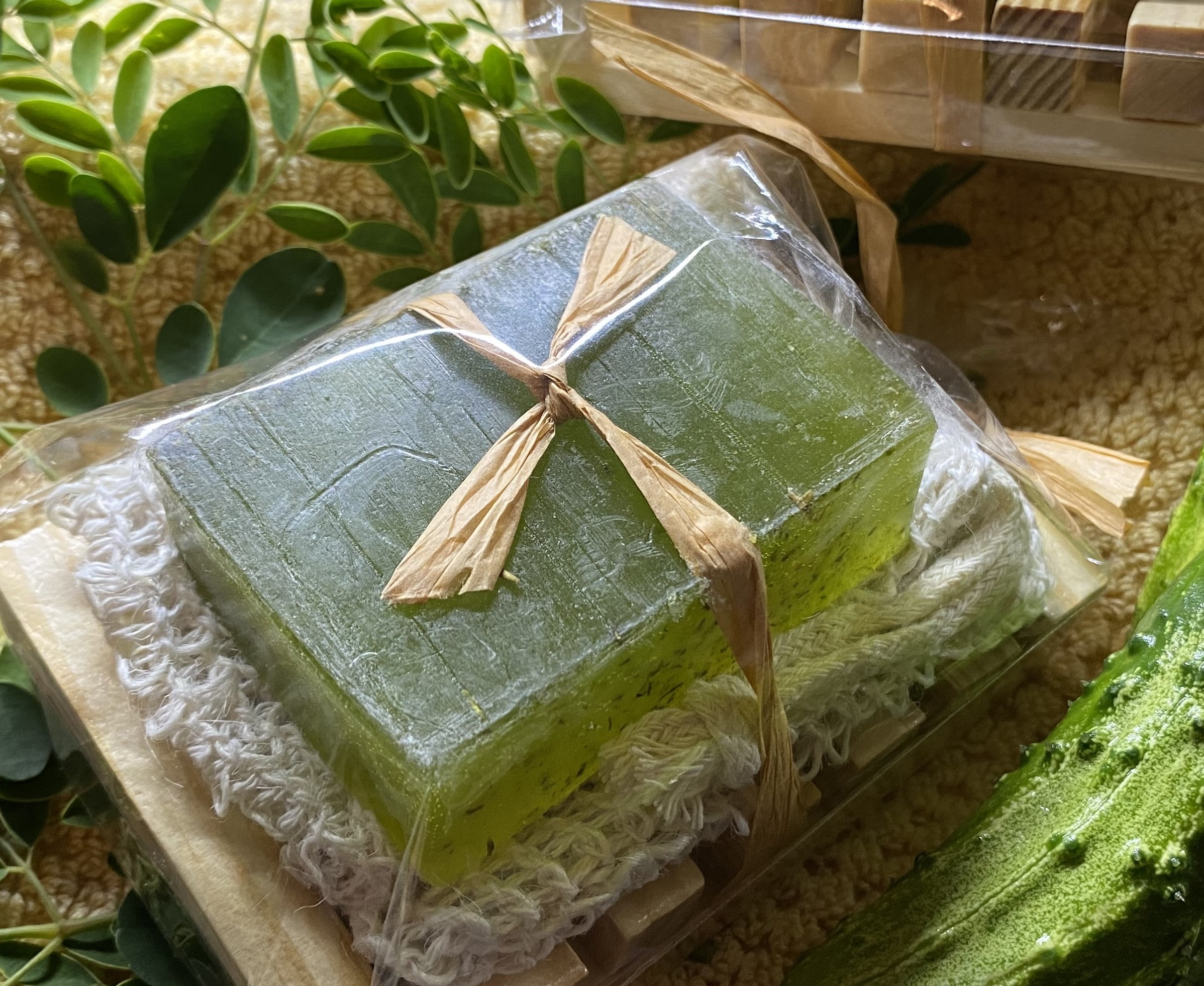 Cucumber Moringa Aloe Soap - Image 5