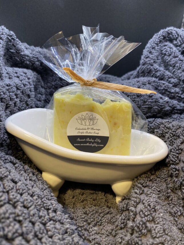 Calendula & Moringa Triple Butter Soap