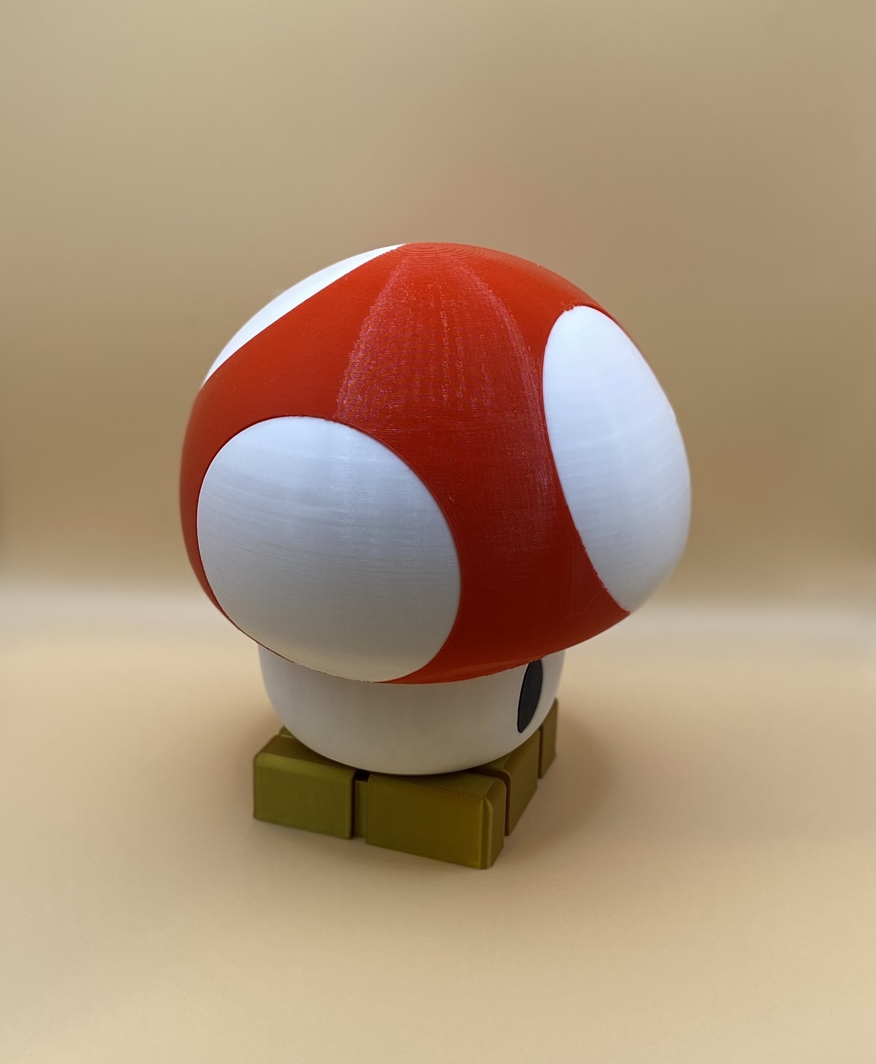 3D Printed Mario Mushroom Switch Game Carousel – Red & White - Image 4
