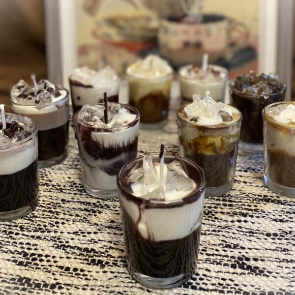 Handcrafted Iced Coffee Drink Candles