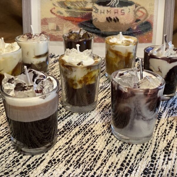 Handcrafted Iced Coffee Drink Candles