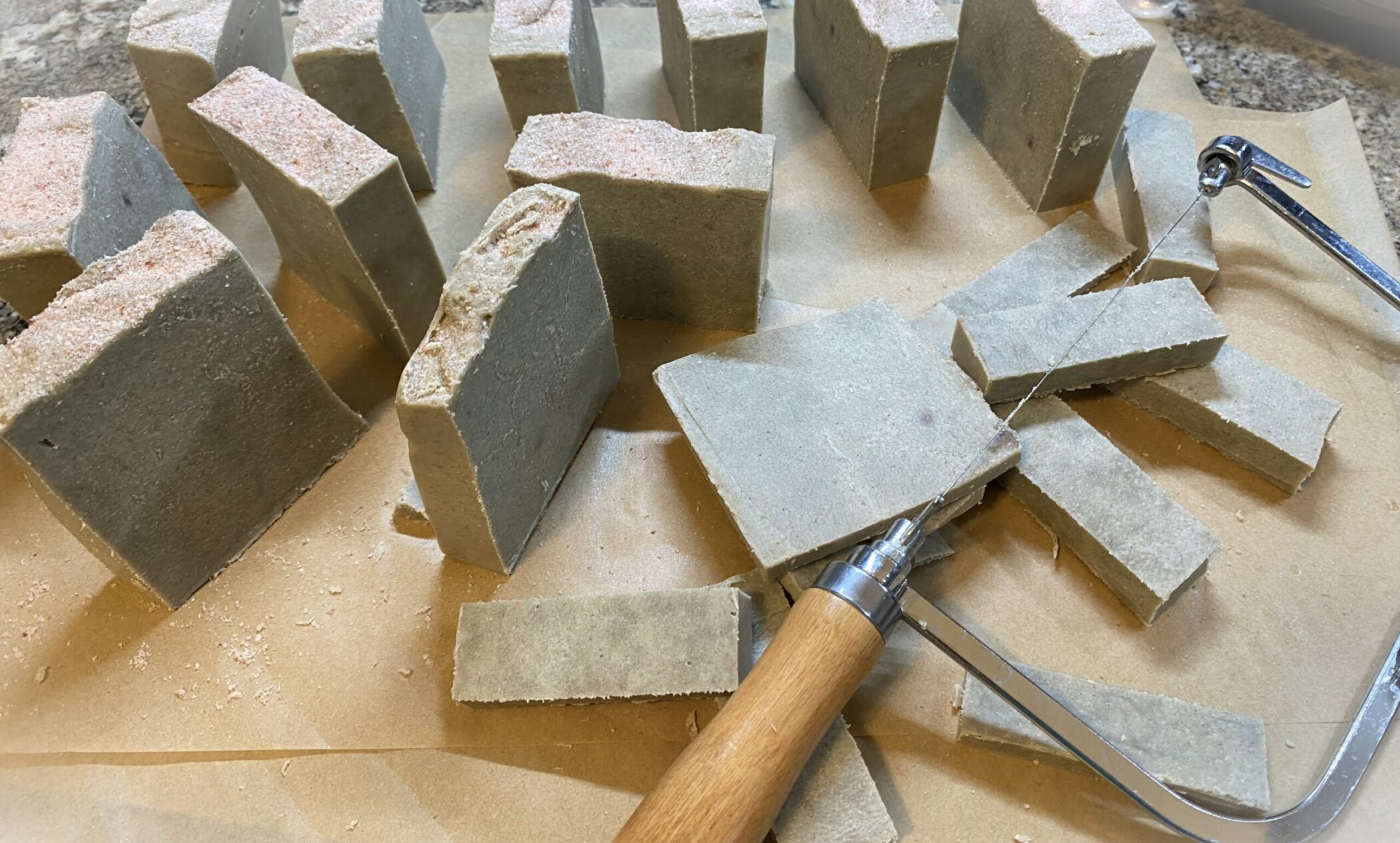 Dead Sea Mud & Pink Himalayan Salt Tallow Soap - Cold Process | Small Batch | Ocean Breeze Scent - Image 3