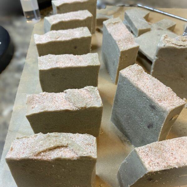 Dead Sea Mud & Pink Himalayan Salt Tallow Soap - Cold Process | Small Batch | Ocean Breeze Scent