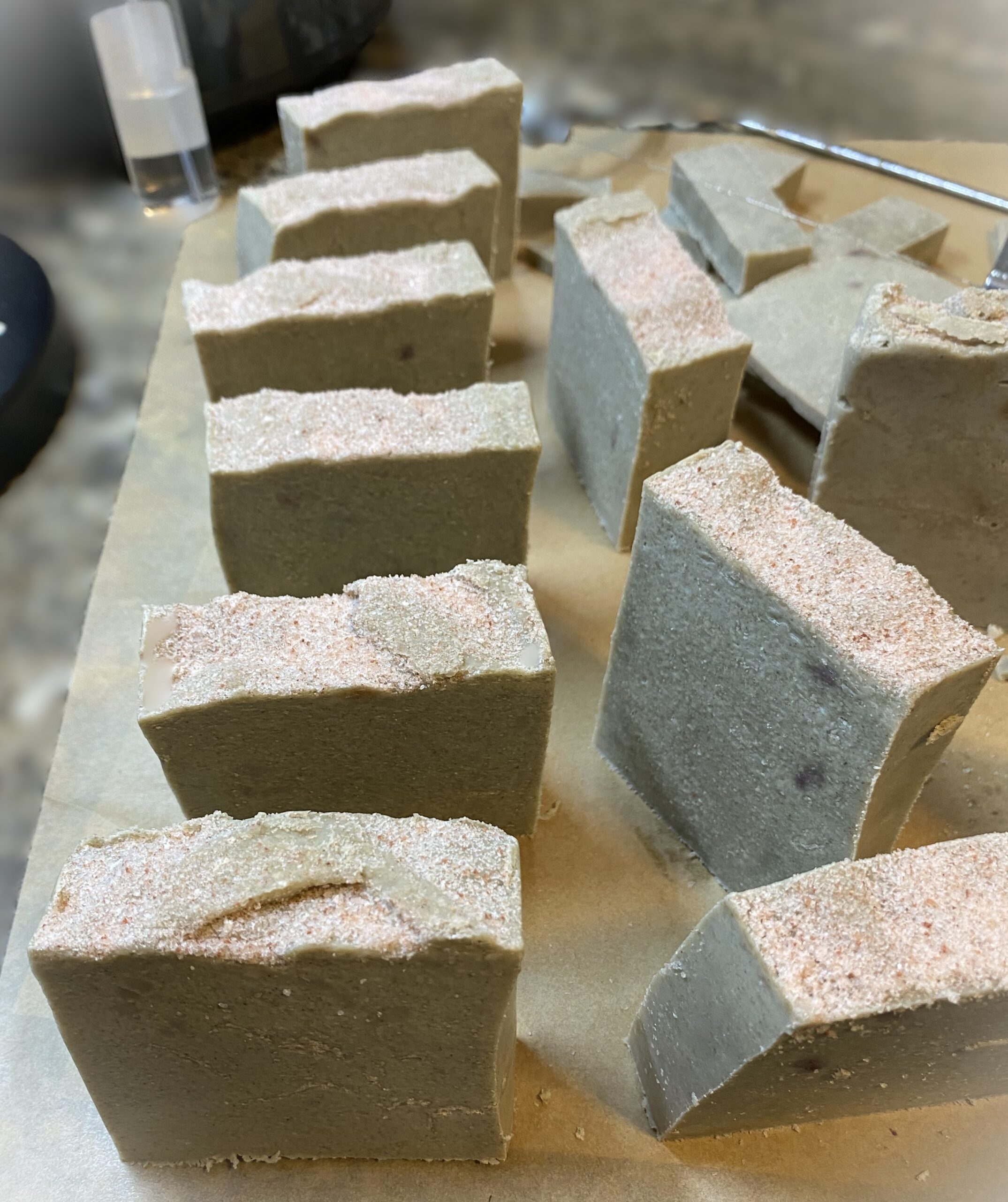 Dead Sea Mud & Pink Himalayan Salt Tallow Soap - Cold Process | Small Batch | Ocean Breeze Scent - Image 2