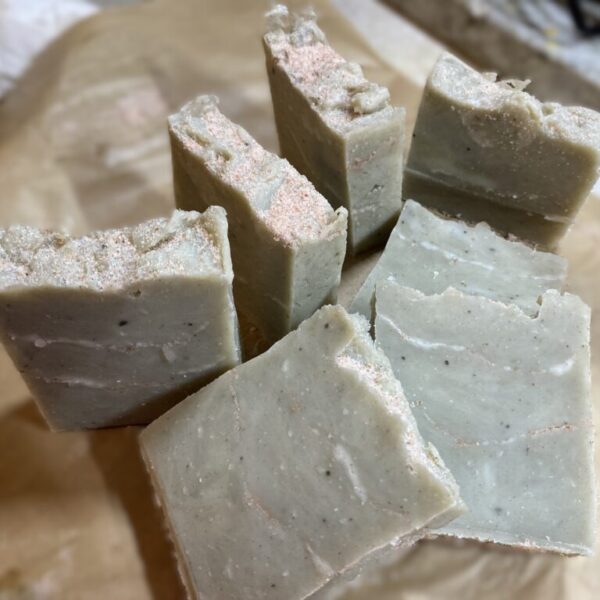 Dead Sea Mud & Himalayan Salt Tallow Soap | Hot Process | Ocean Breeze and Unscented