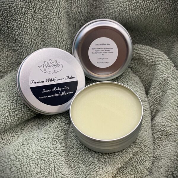Arnica Wildflower Balm (1 ounce) – Muscle Relief Salve with Eucalyptus & Lavender